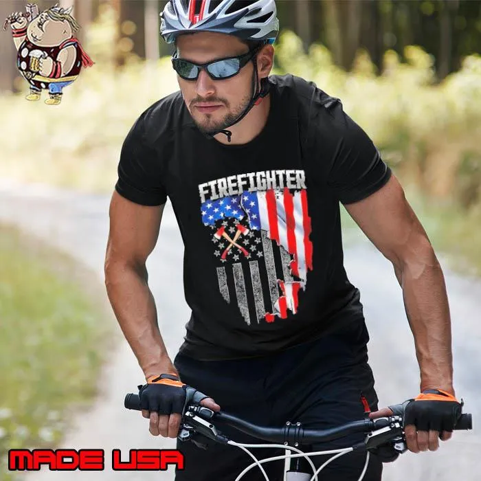 Proud Firefighter American Flag s Unisex