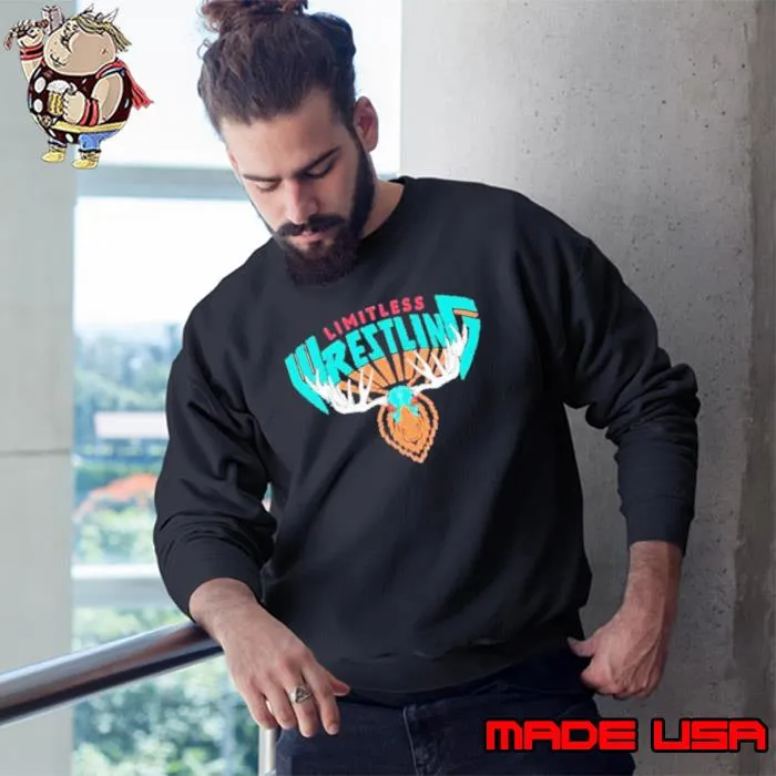 Retro Moose Limitless Wrestling s Sweatshirt