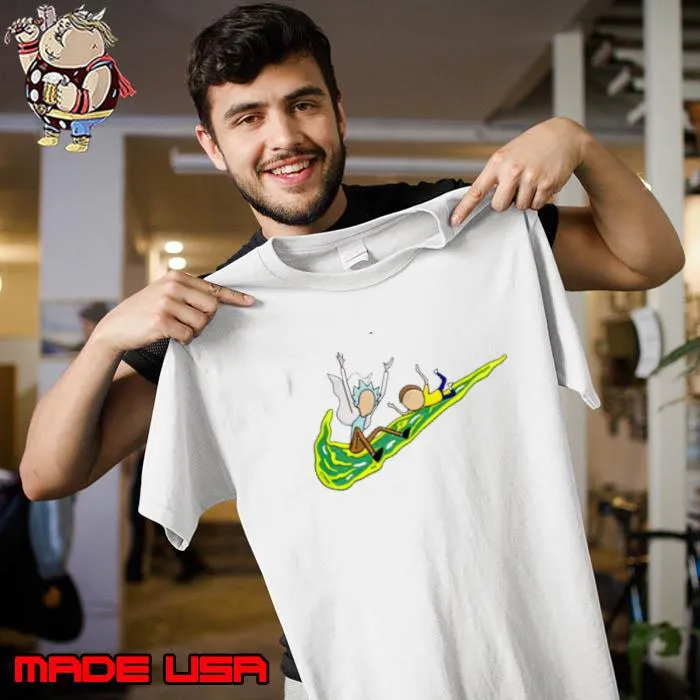 Rick And Morty Funny Nike Logo s Unisex