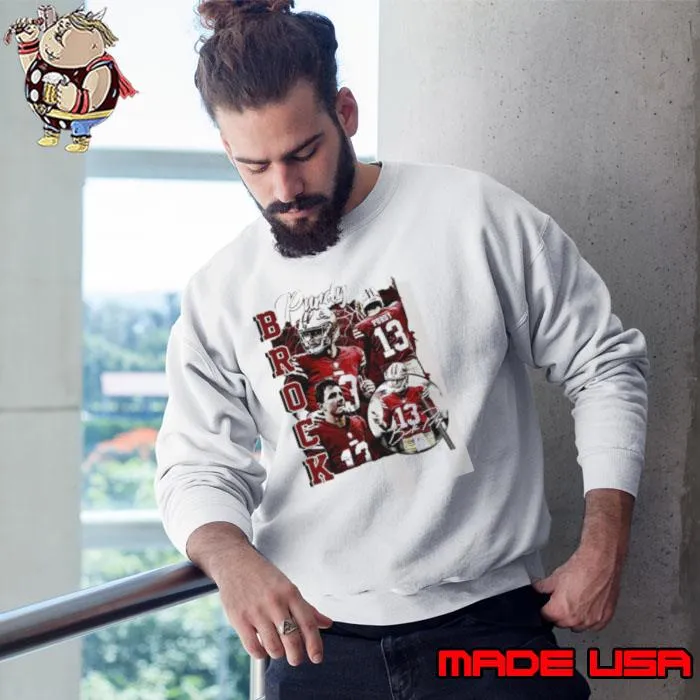 San Francisco 49ers football Brock Purdy player pose signature retro s Sweatshirt