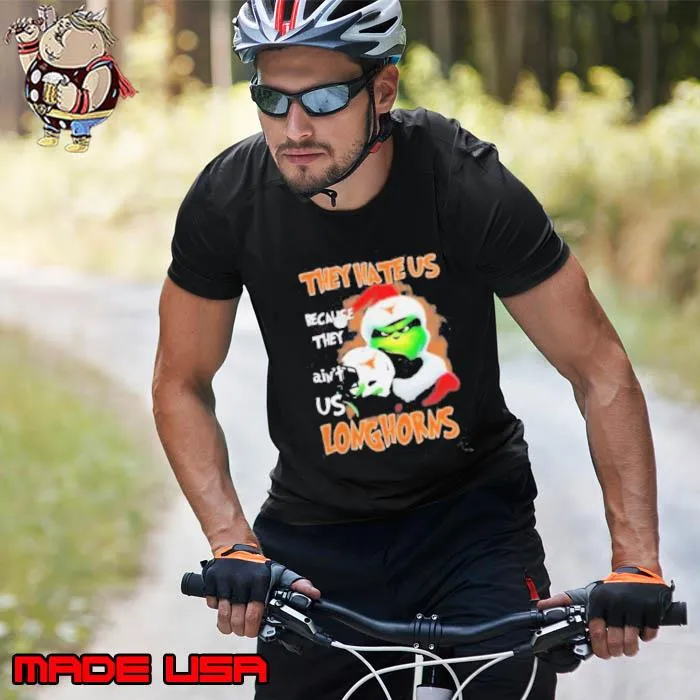 Santa Grinch Christmas They Hate Us Because Ain’t Us Texas Longhorns Shirt