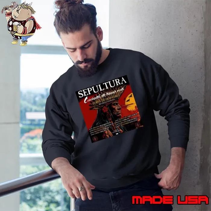 Sepultura Celebrating The Through Death Turne De Despedida Brazilian Tour 2024 Shirt