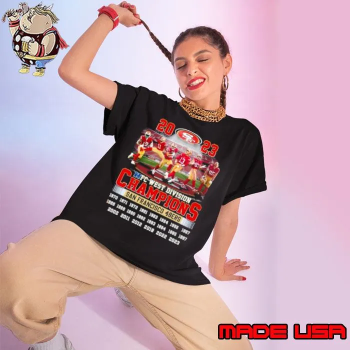 Squad Goals San Francisco 49ers 2023 NFC West Division Champions s Ladies tee