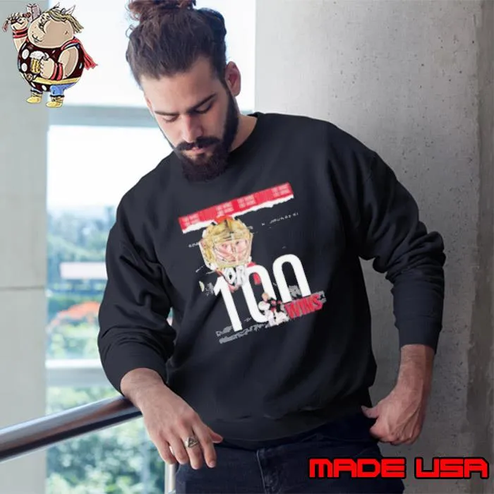 The Ottawa Senators Player Joonas Korpisalo 100 Wins In NHL Classic Shirt Sweatshirt