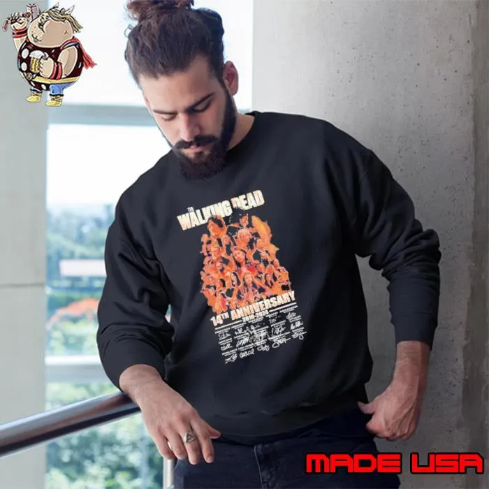 The Walking Dead 14th Anniversary 2010 – 2024 Thank You For The Memories Shirt Sweatshirt