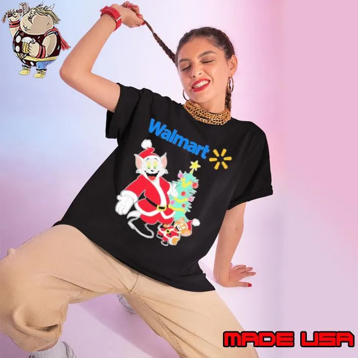Tom And Jerry Hat Santa Walmart Tree Merry Christmas Shirt