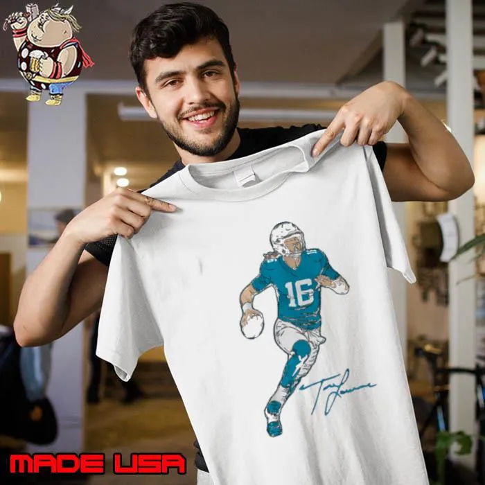 Trevor Lawrence Signature American football quarterback for the Jacksonville Jaguars Superstar Pose T-Shirt