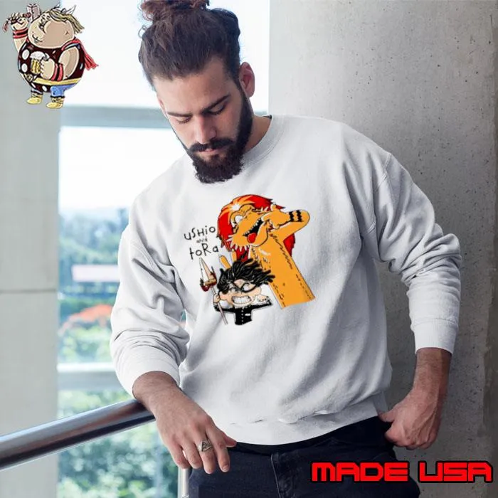 Ushio and Tora Calvin and Hobbes Tide and Tiger shirt