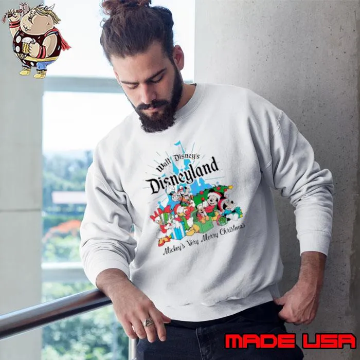 Walt disney’s disneyland mickeys very merry Christmas shirt