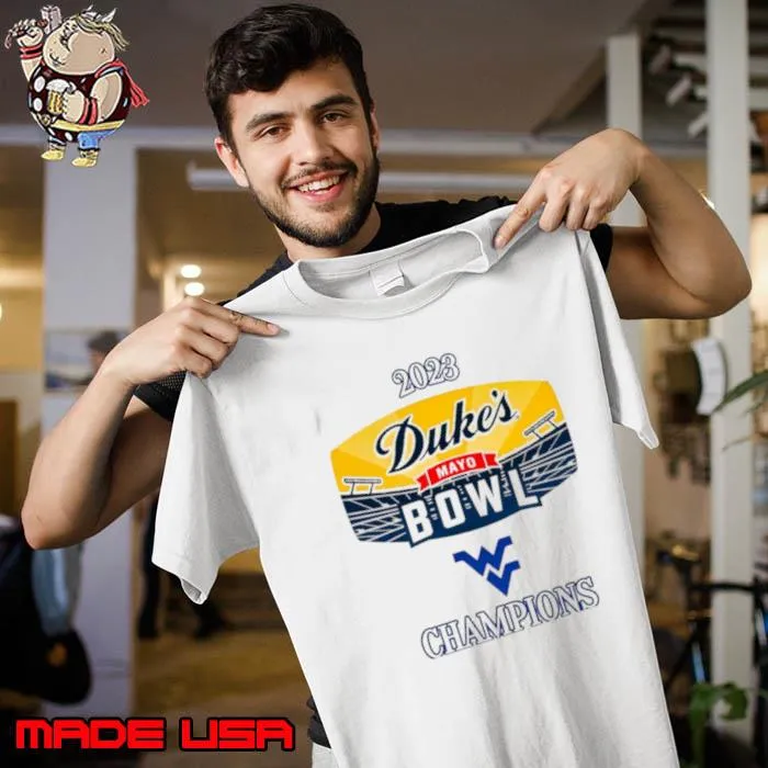 West Virginia 2023 Duke’s Mayo Bowl Champions Shirt Unisex