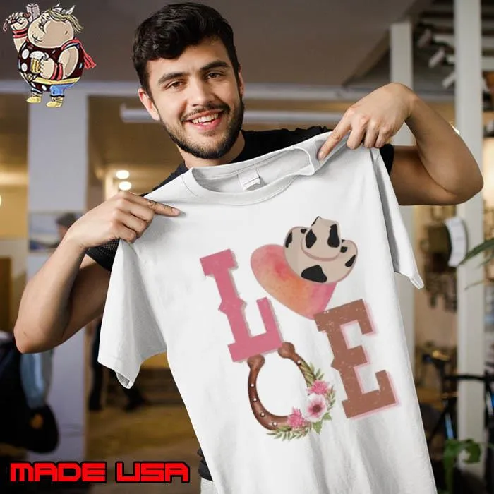 Western Valentines Day Love Valentines Day Shirt Unisex
