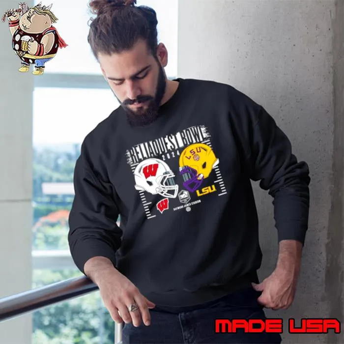 Wisconsin Badgers vs. LSU Tigers 2024 ReliaQuest Bowl s Sweatshirt