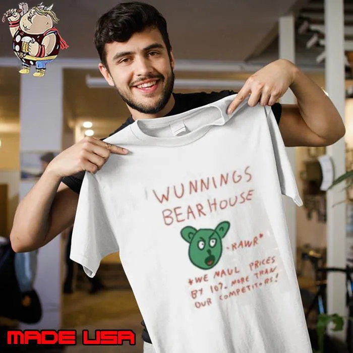 Wunnings Bearhouse Tee Ethically Made Shirt
