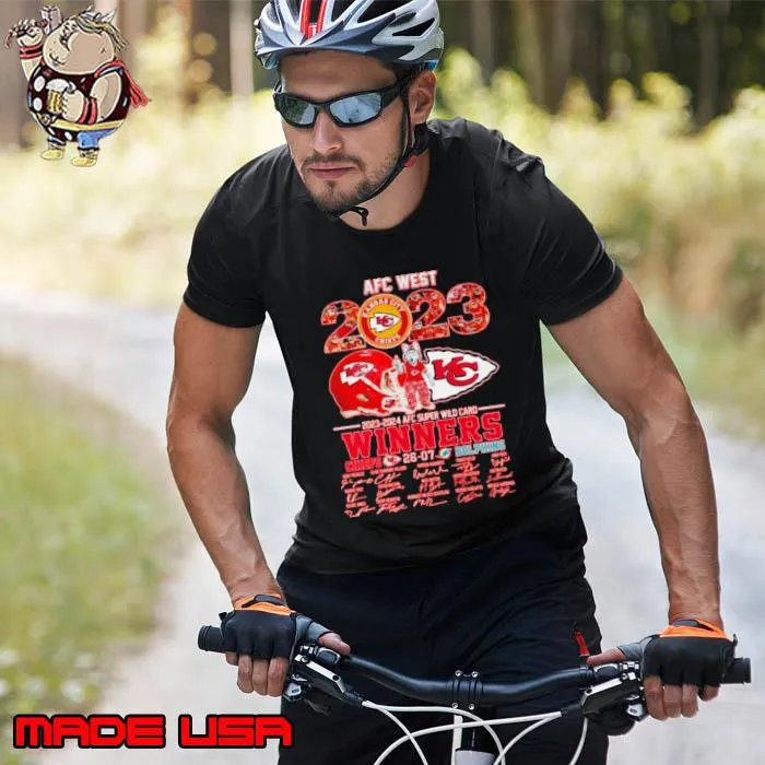 2023 – 2024 AFC Super Wild Card Winners Kansas City Chiefs 26 – 07 Miami Dolphins Shirt Unisex