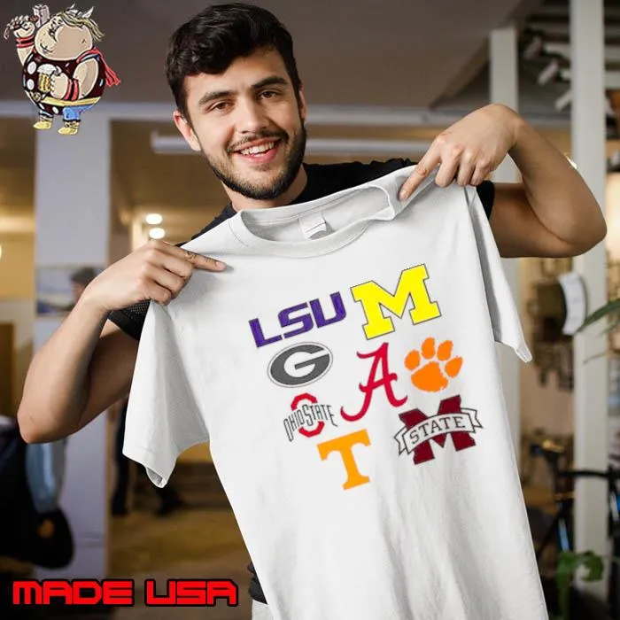 8 Teams Have Ever Been Ranked Number 1 In The College Football Playoff Rankings Shirt Unisex