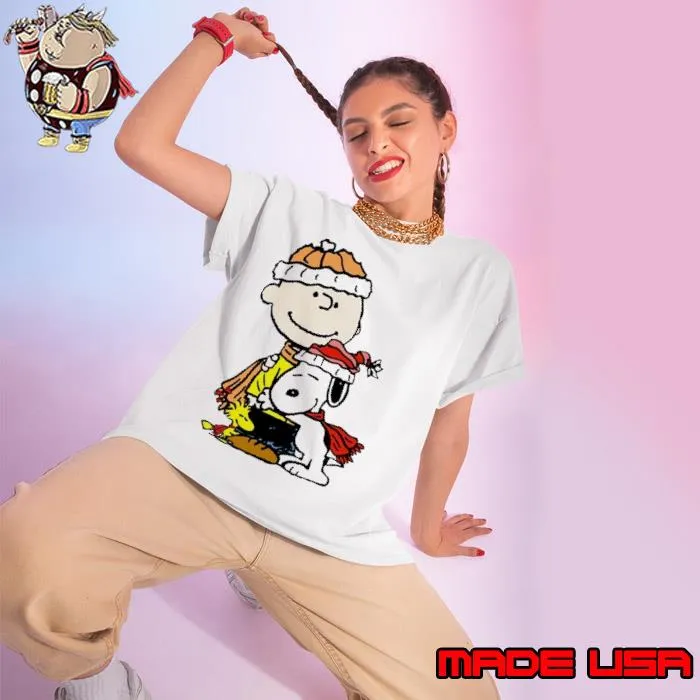 Charlie Brown Snoopy Woodstock Love Winter s Ladies tee