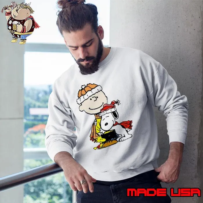Charlie Brown Snoopy Woodstock Love Winter s Sweatshirt