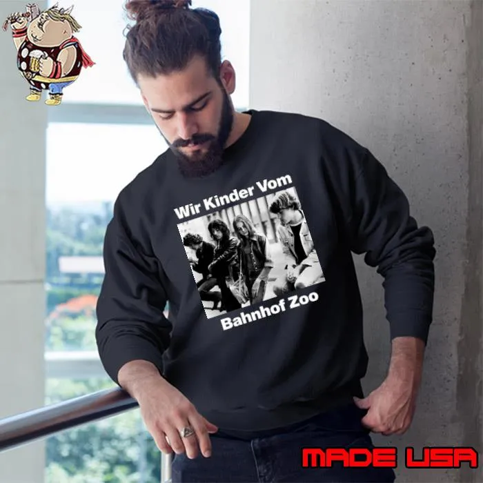 Christiane F Wir Kinder Vom Bahnhof Zoo Black And White s Sweatshirt
