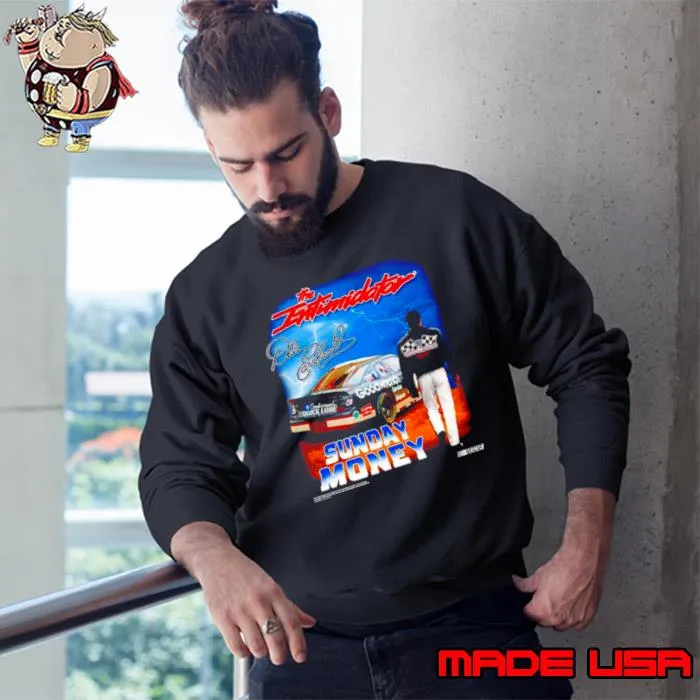 Dale Earnhardt Checkered Flag Sports Sunday Money s Sweatshirt