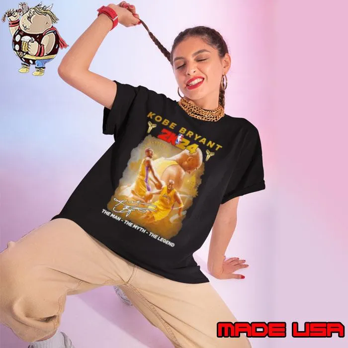 Kobe Bryant 2k24 The Man The Myth The Legend 2024 Signature Shirt Ladies tee