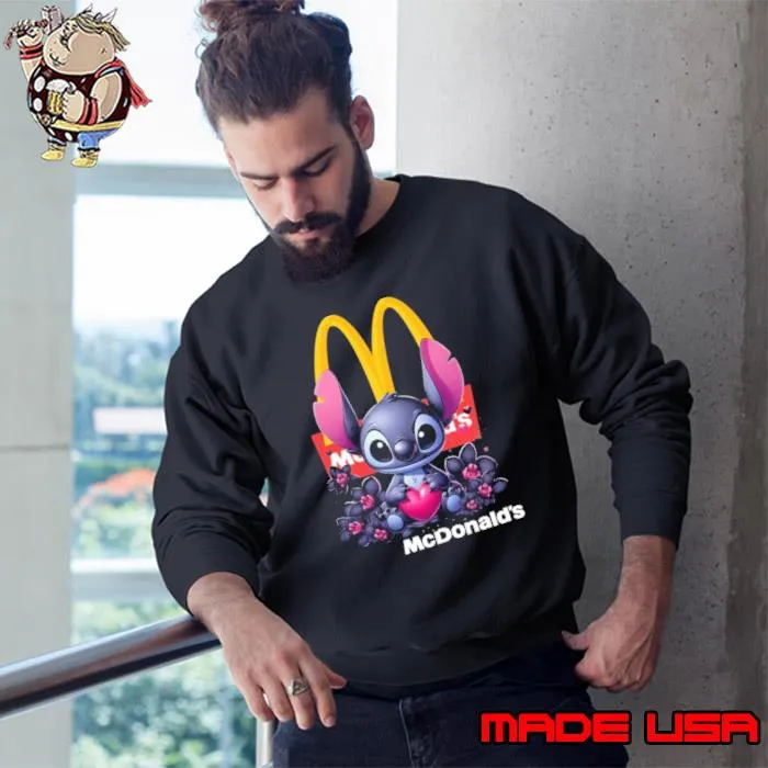 McDonald's Baby Stitch Flower Hug Heart s Sweatshirt
