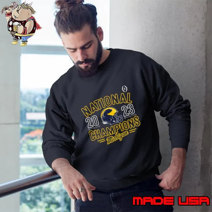 Michigan cfp national champions 2023 Helmet T-Shirt