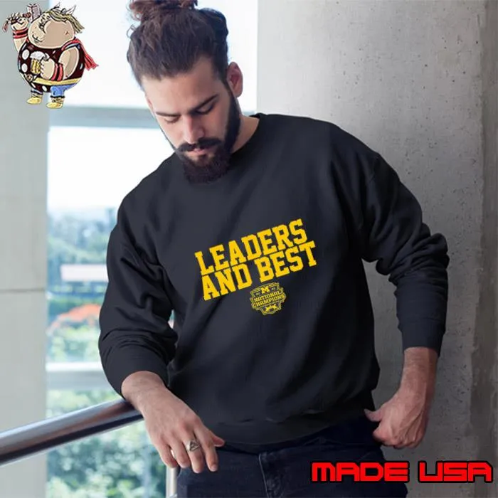 Michigan Football National Champs Leaders And Best 2023 T-Shirt