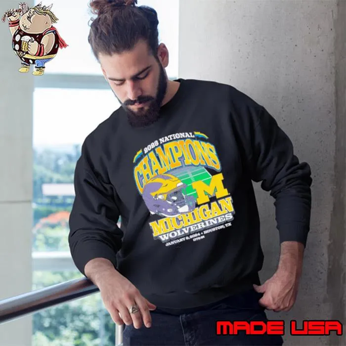 Michigan Wolverines 2023 Cfp National Champions ’47 Franklin Helmet Shirt Sweatshirt
