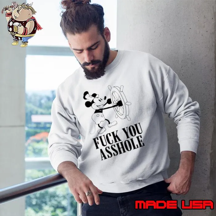 Mickey Mouse fuck you asshole shirt