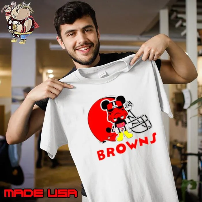 Mickey Mouse Stormtrooper Cleveland Browns Football shirt