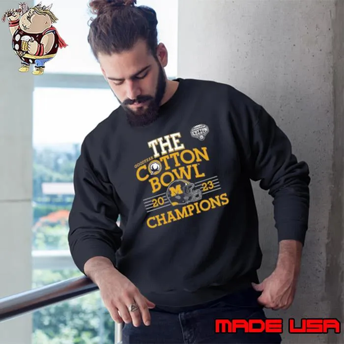Mizzou Tigers The Goodyear Cotton Bowl 2023 Champions Helmet Shirt