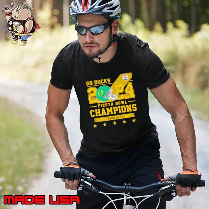 Oregon Ducks Football Go Ducks 2024 Fiesta Bowl Champions Helmet Shirt Unisex