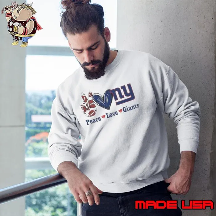 Peace Love New York Giants 2024 s Sweatshirt