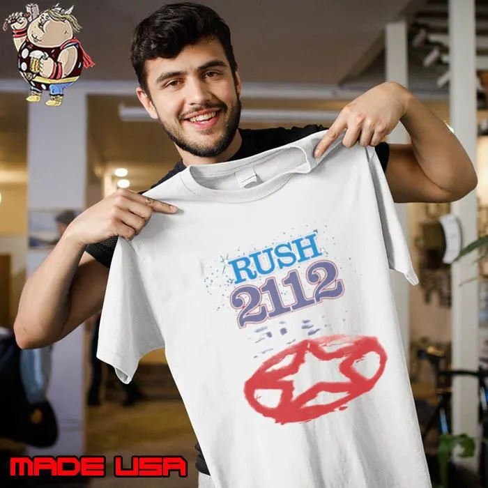 Rush 2112 star Canadian rock band that primarily comprised T-Shirt