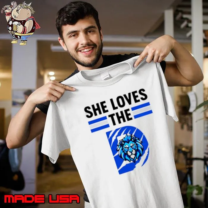 She loves the Detroit Lions football s Unisex
