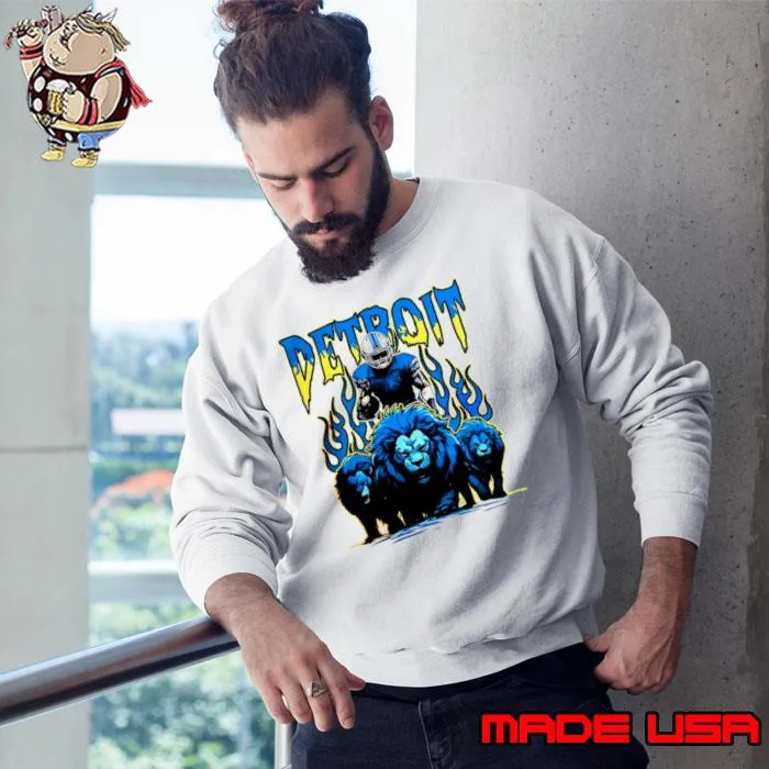 Skeleton Lions Detroit Lions Football s Sweatshirt