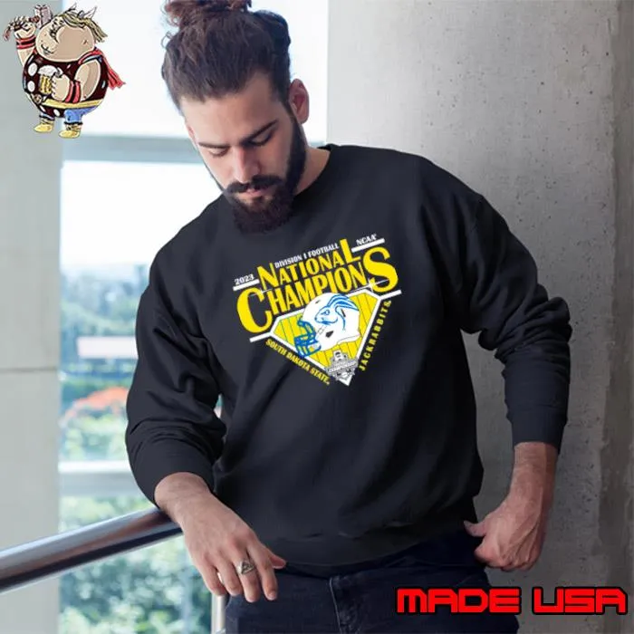 South Dakota State Jackrabbits Blue 84 2023 FCS Football National Champions Shirt Sweatshirt