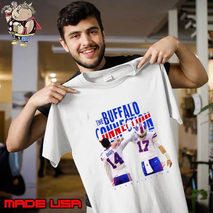 Stefon Diggs x Josh Allen Celebration The Buffalo Connection Signature T-Shirt Unisex