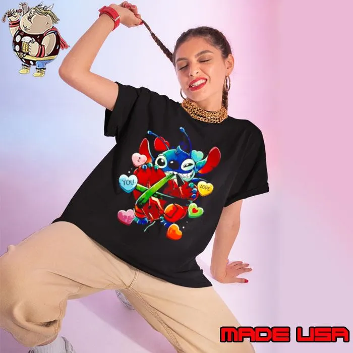 Stitch Valentine’s day experiment s Ladies tee
