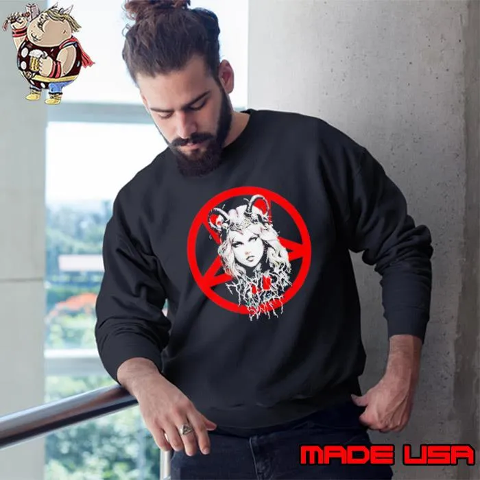 Taylor Pentagram Satan s Sweatshirt