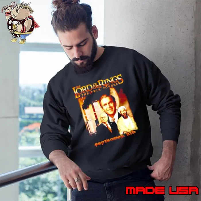 The Lord Of The Rings the twin towers September 11th shirt