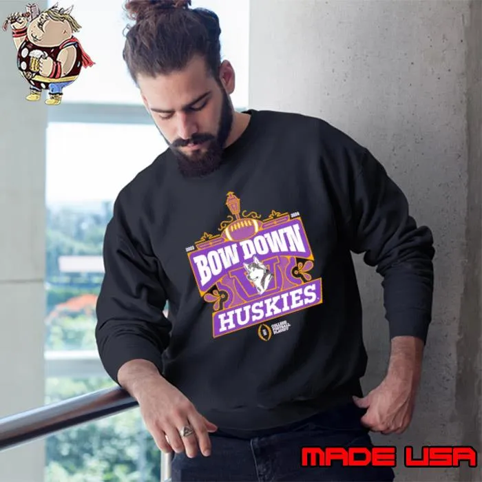 Washington Huskies College Football Playoff 2024 Bow Down Shirt
