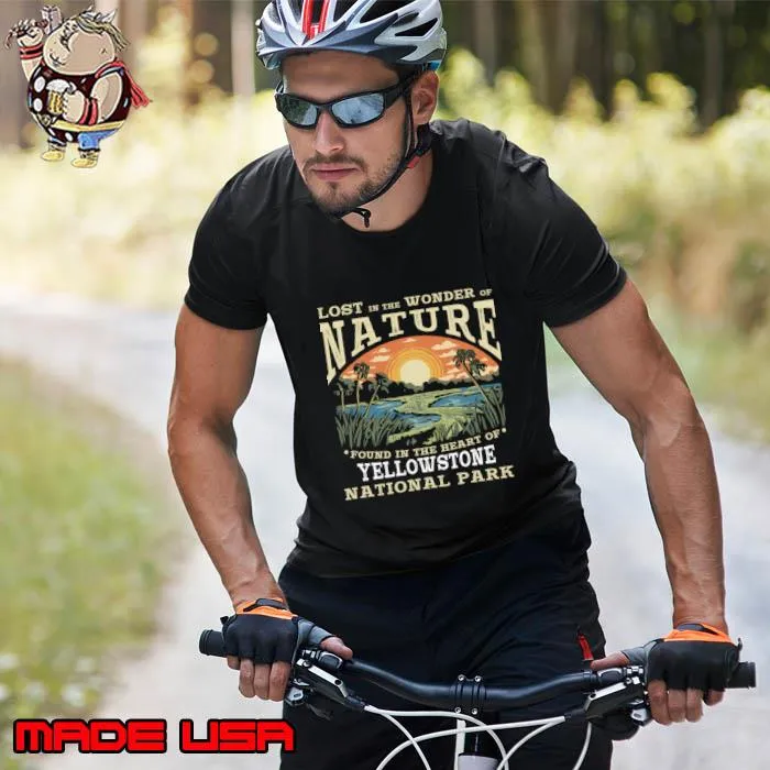 Yellowstone National Park Lost In The Wonder Of Nature Sunset T-Shirt