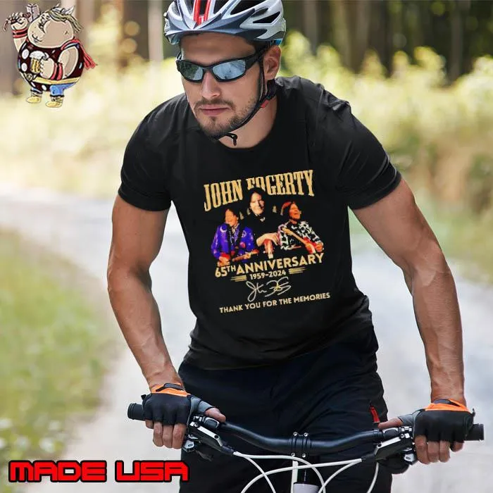 Awesome john Fogerty 65th Anniversary 1959 – 2024 Thank You For The Memories Signature s Unisex