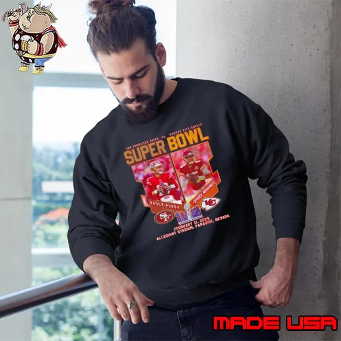 Brock Purdy 49ers Vs Patrick Mahomes Chiefs Super Bowl T s Sweatshirt