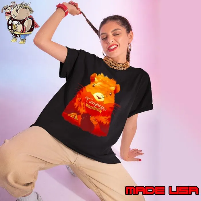 Camping capybara adventures s Ladies tee