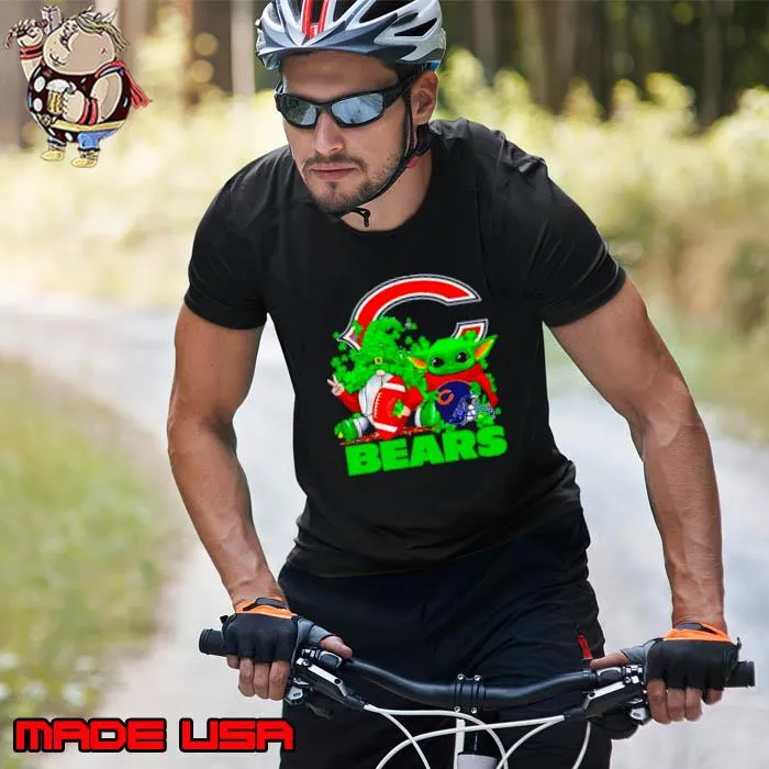 Chicago Bears Baby Yoda Happy St.Patrick’s Day Shamrock s Unisex