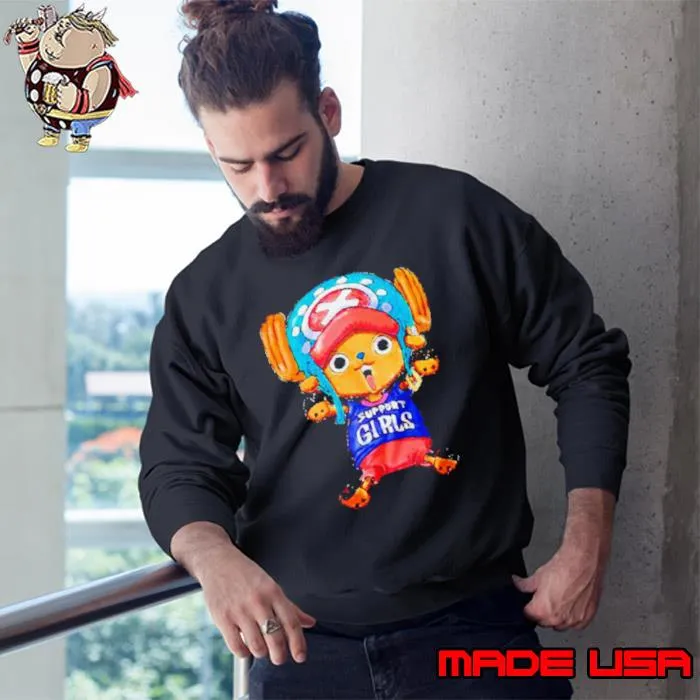 Chopper support girls one piece s Sweatshirt