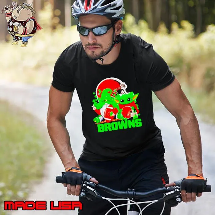 Cleveland Browns Baby Yoda Happy St.Patrick’s Day Shamrock s Unisex