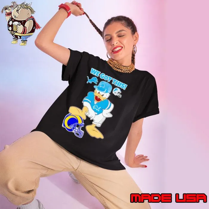 Detroit Lions we got this Donald Duck stomp Los Angeles Rams s Ladies tee